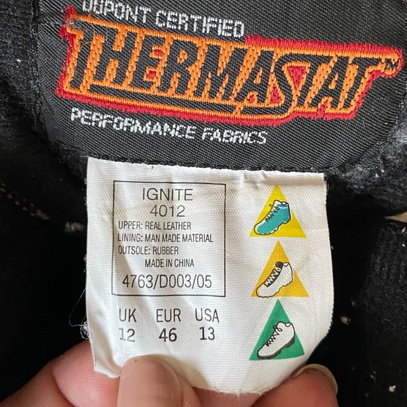 RARE Hi-Tec Ignite High altitude Hiking Leather boots size Men's 13 - Picture 3 of 12